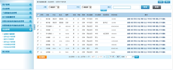 村干部管理系统-在职干部管理